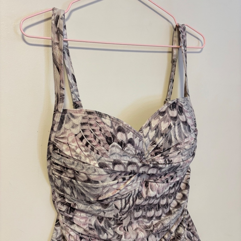 Nip Tuck Swim Twist Front Tummy Control One Piece… - image 5